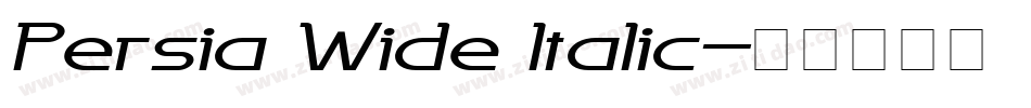 Persia Wide Italic字体转换